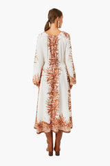 Khaki Floral Cryssa Dress