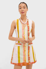 Abstract Stripe Suni Dress