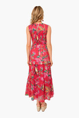Woden Hedgerow Paradise Pink Iris Dress