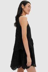 Black Dahlia Eyelet Tank Dress