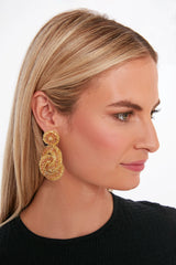 Gold Interlocked Earrings
