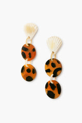 Tortoise Seashell Horn Earrings