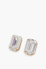 Crystal Antique Gold Shiloh Stud Earrings