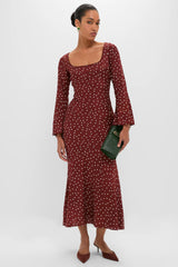 Burnt Umber Narah Maxi Dress