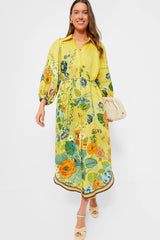 Yellow Cresida Shirtdress
