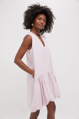 Lilac Emmet Poplin Bubble Tank Dress