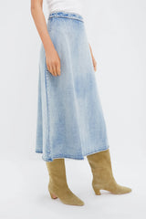 Acid Wash Denim Britt Skirt
