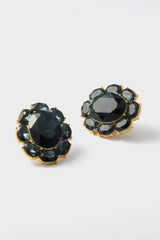 Navy Crystal Emaline Studs