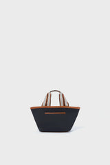 Mini Black Nylon Tote Bag