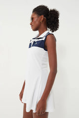 Blanc 1/4 Zip Performance Tennis Dress