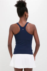 Navy Compression Spandex Lena Tank