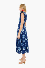 Isla Print Smocked Tiered Midi Dress