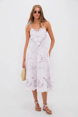 Lilac Iyla Soutache Slip Midi Dress