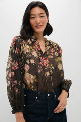 Multi Jolie Print Long Sleeve Top