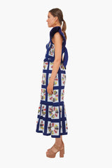 Multi Pippin Patchwork Smocked Apron Dress