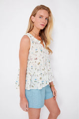 First Blooms Sleeveless Salty Paloma Top