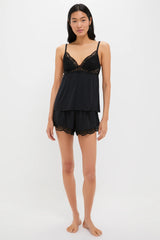 Black Beatrix Cami and Short Set