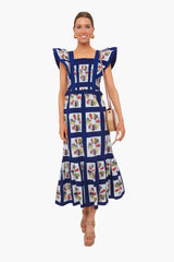 Multi Pippin Patchwork Smocked Apron Dress
