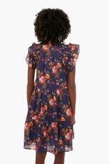 Navy Esme Short Sleeve Dress