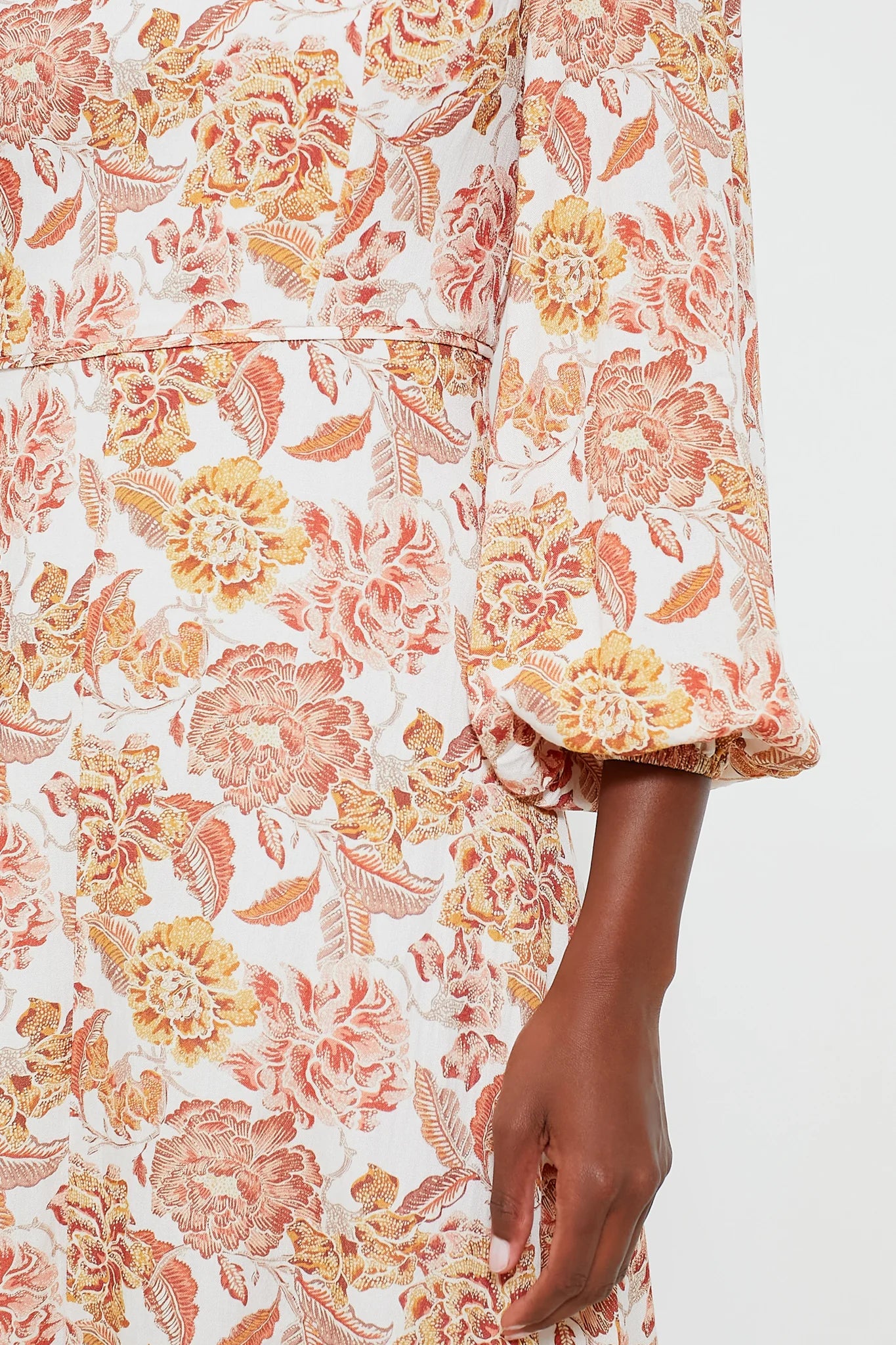 Saffron Floral Sophia Maxi Dress