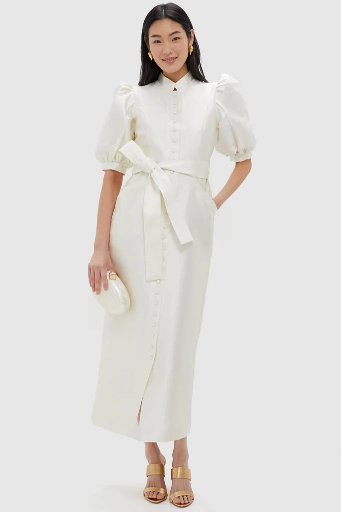White Long Smart Amoako Dress