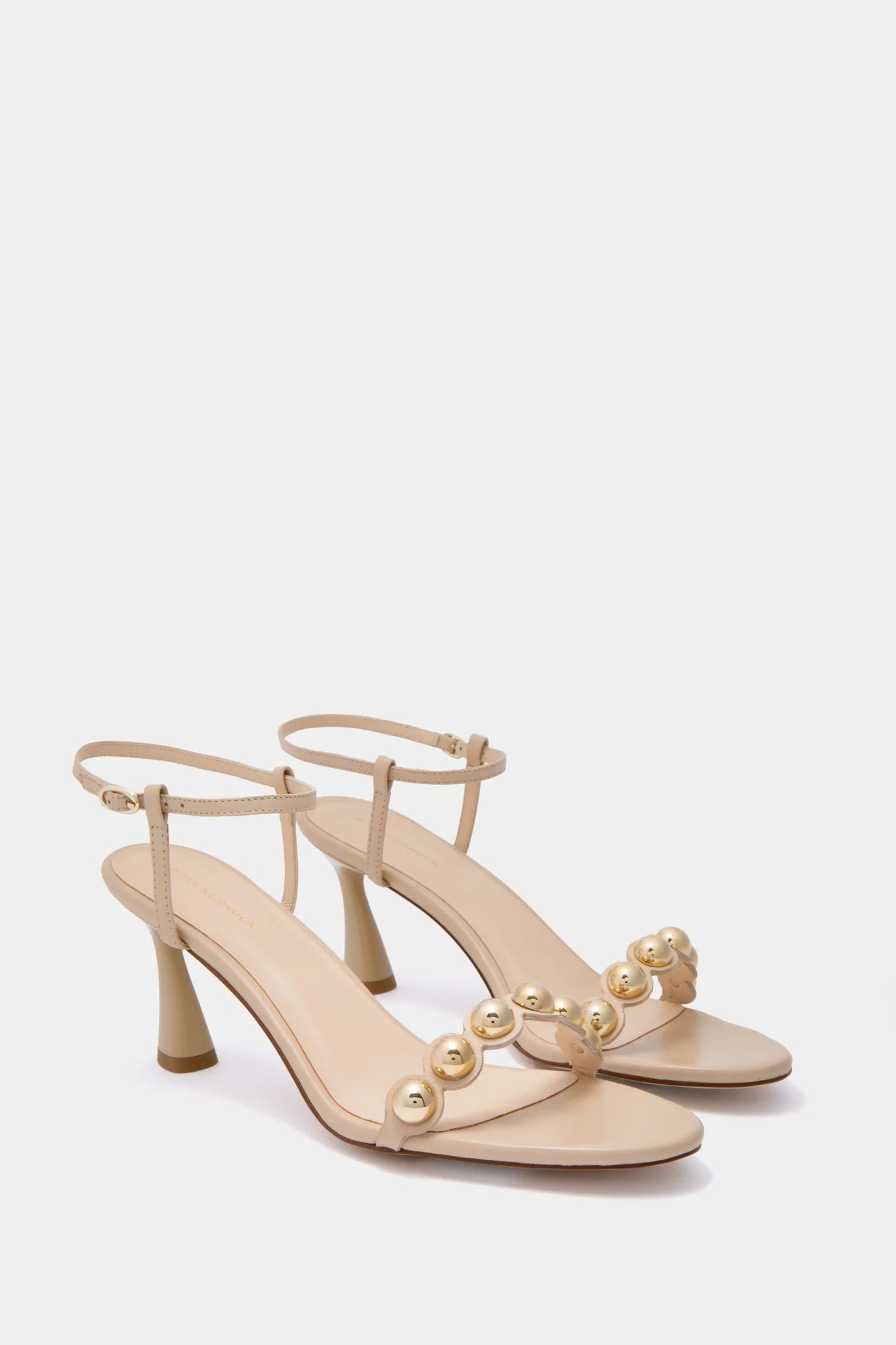 Nude Leather Ava Heels