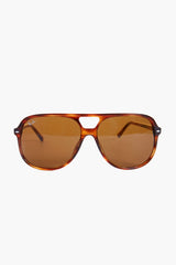 Havana Stripe Bill Sunglasses