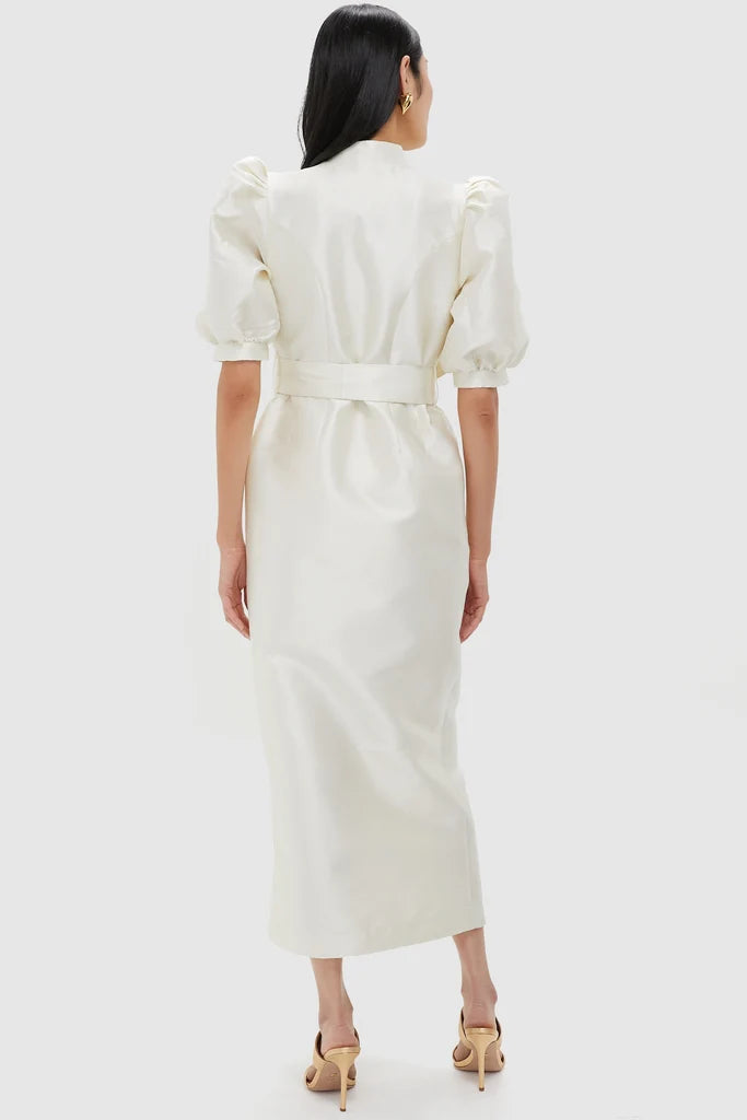 White Long Smart Amoako Dress