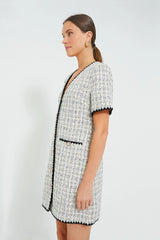 White Tweed Josephine Dress