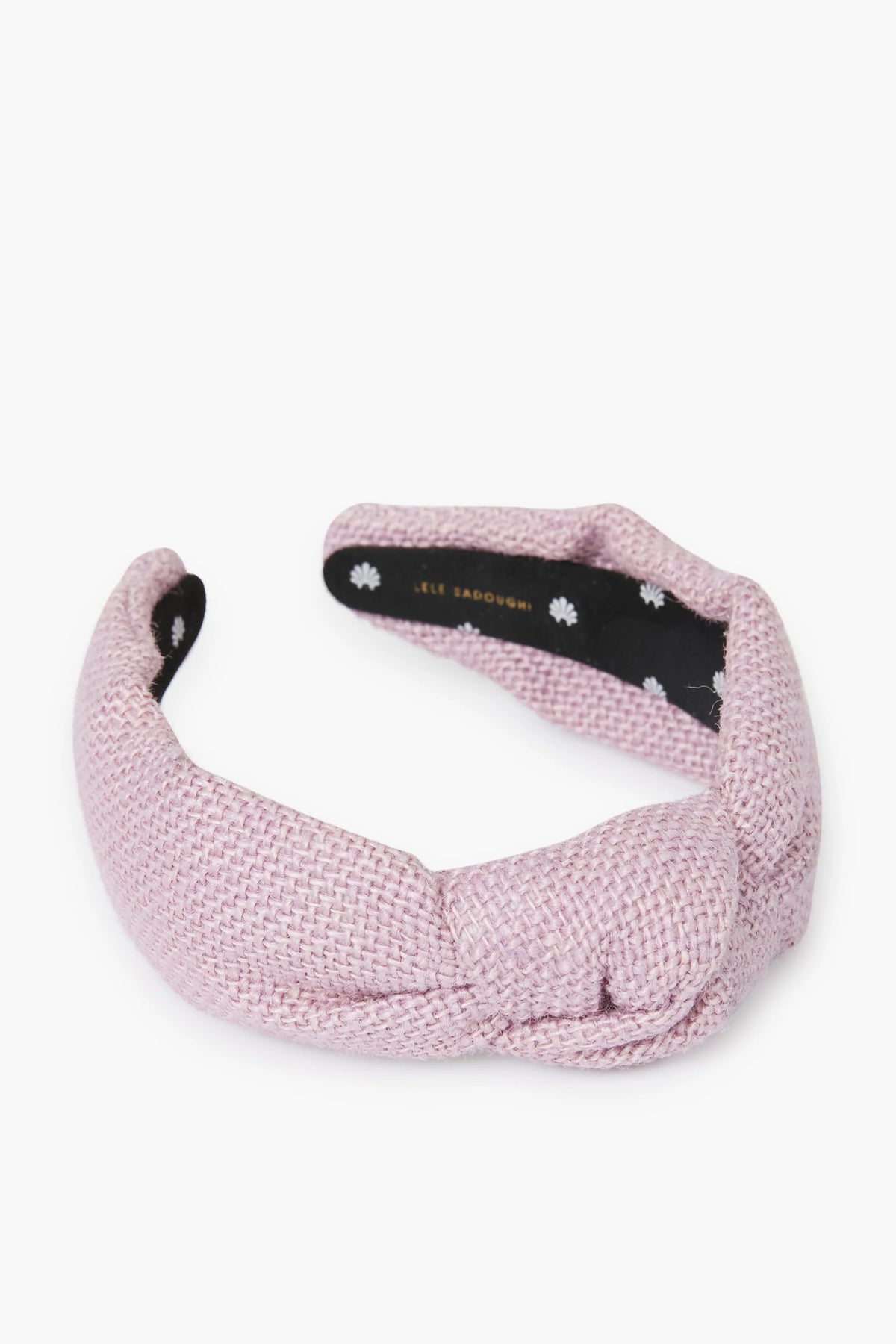 Lavender Burlap Knotted Headband