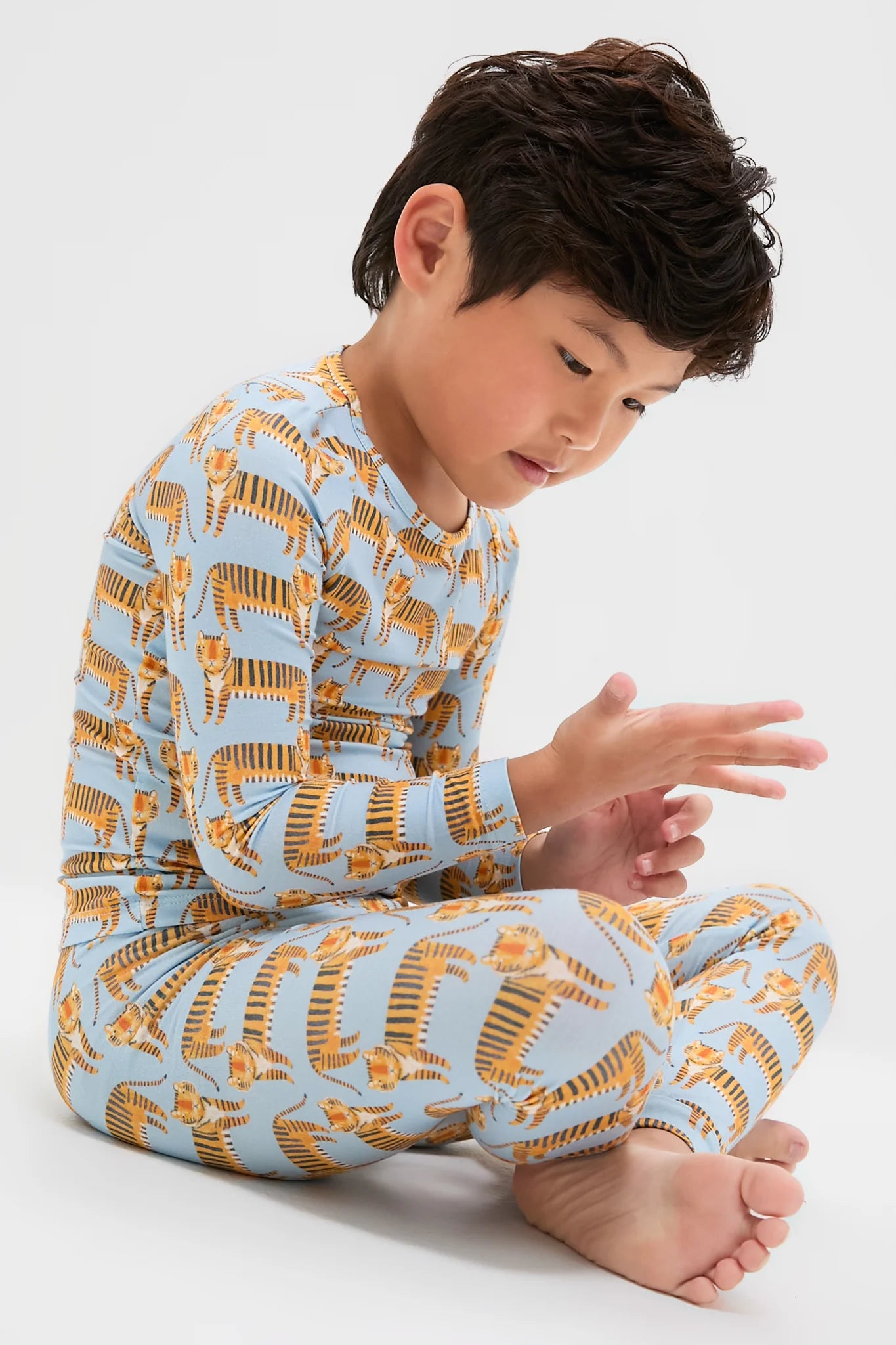 Tigers Kids Bamboo Pj Set