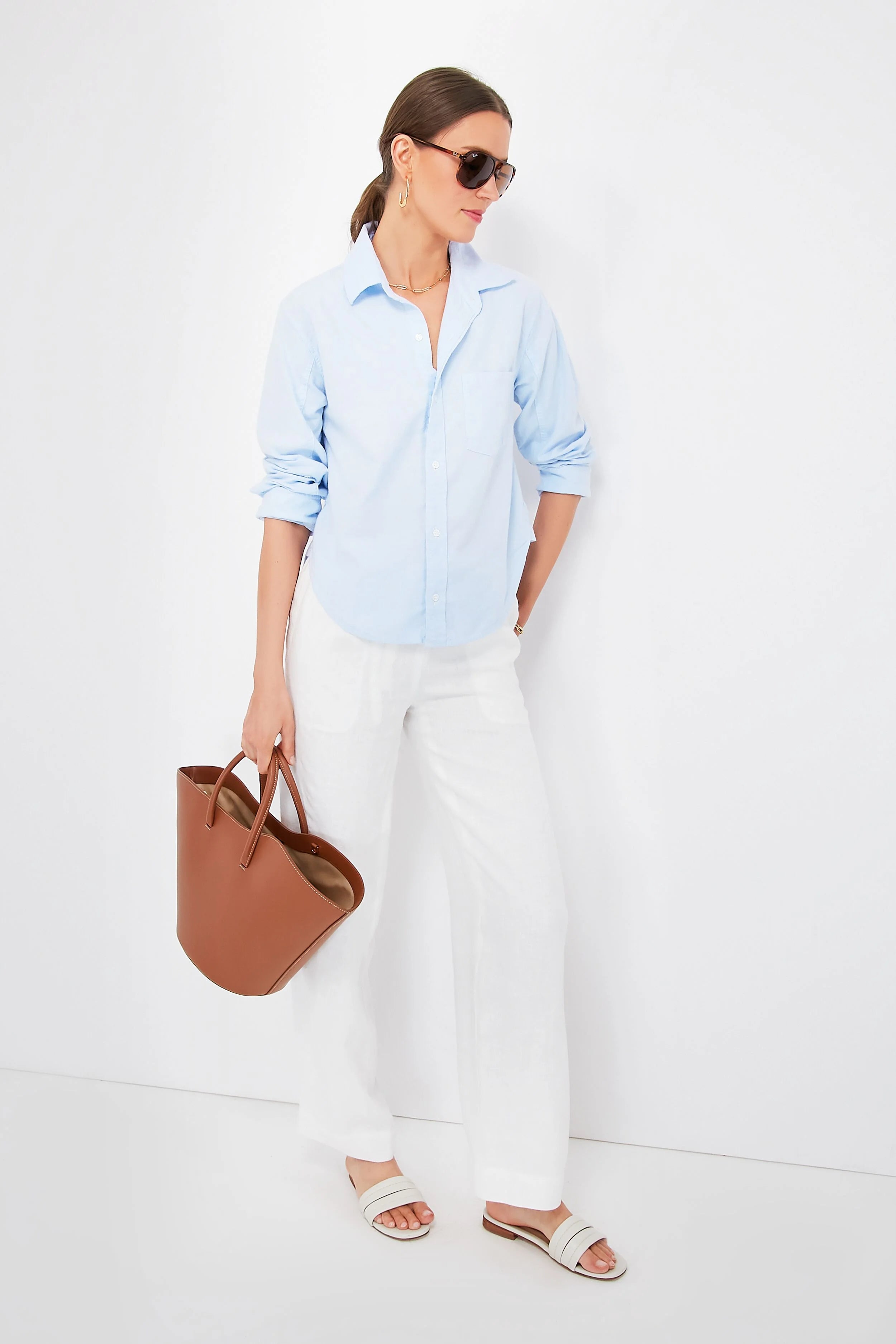 Havana Stripe Bill Sunglasses