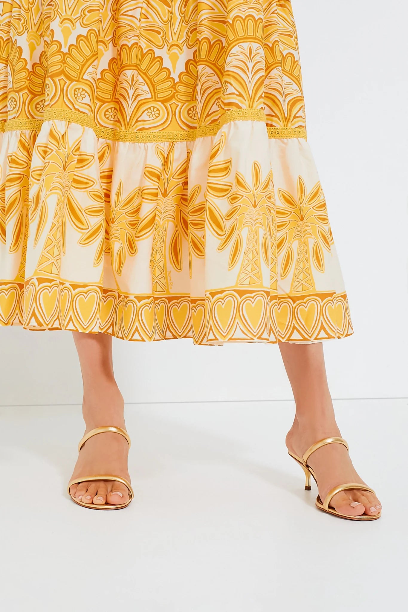 Yellow Tapestry Ainika Sleeveless Maxi Dress