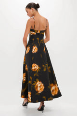 Mira Print Magdelena Maxi Dress
