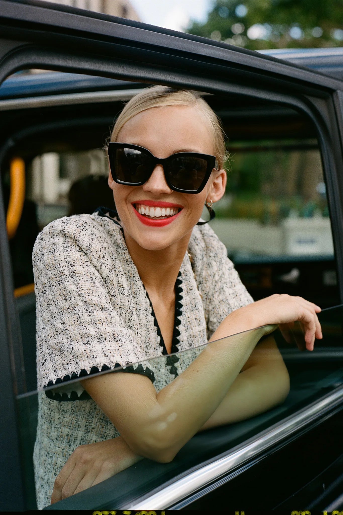 White Tweed Josephine Dress