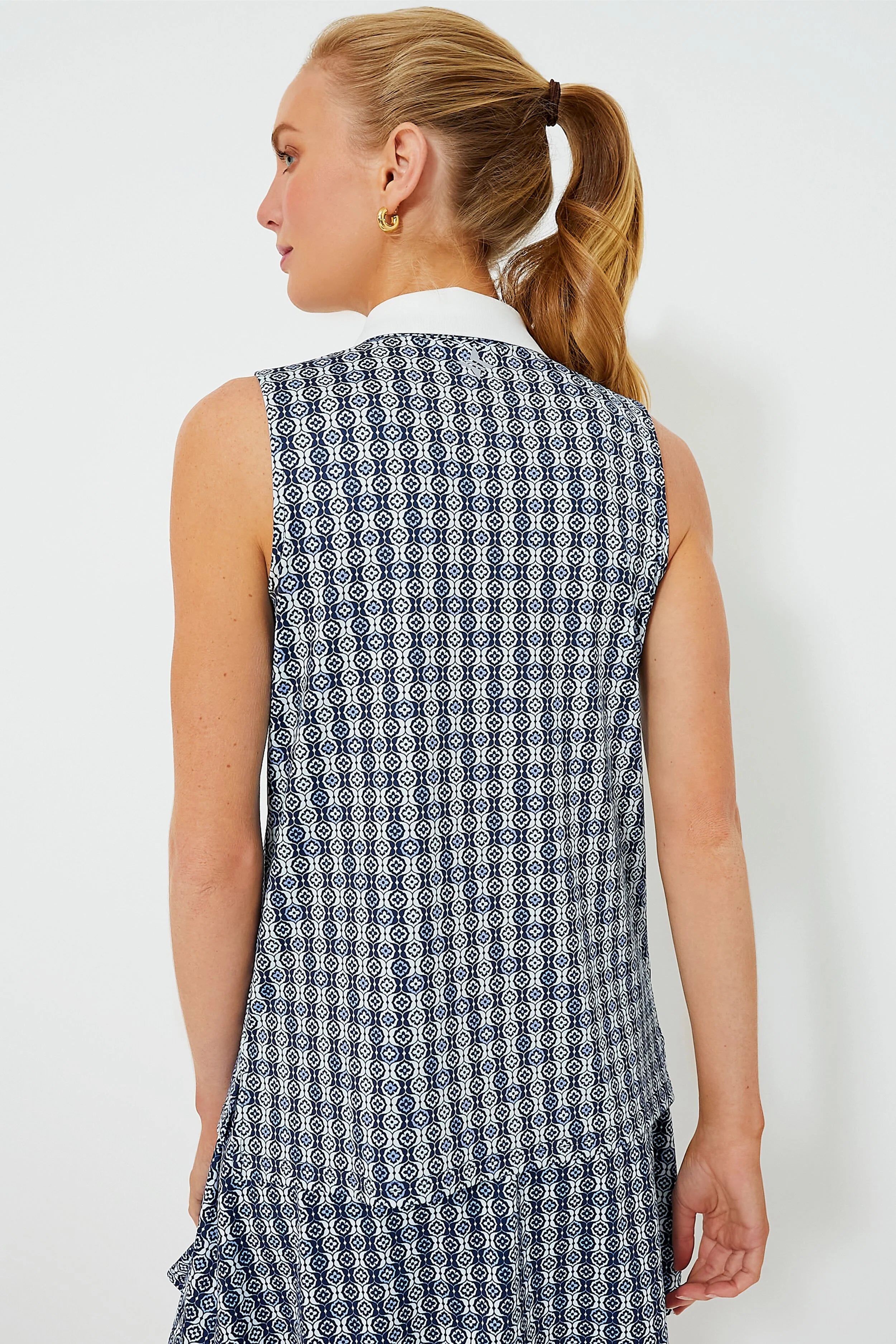 Lisbon Tile Sleeveless Caroline Polo