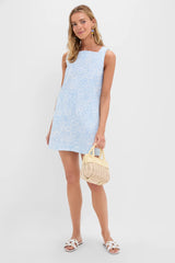 Blue Checkerboard Classic Mini Shift Dress