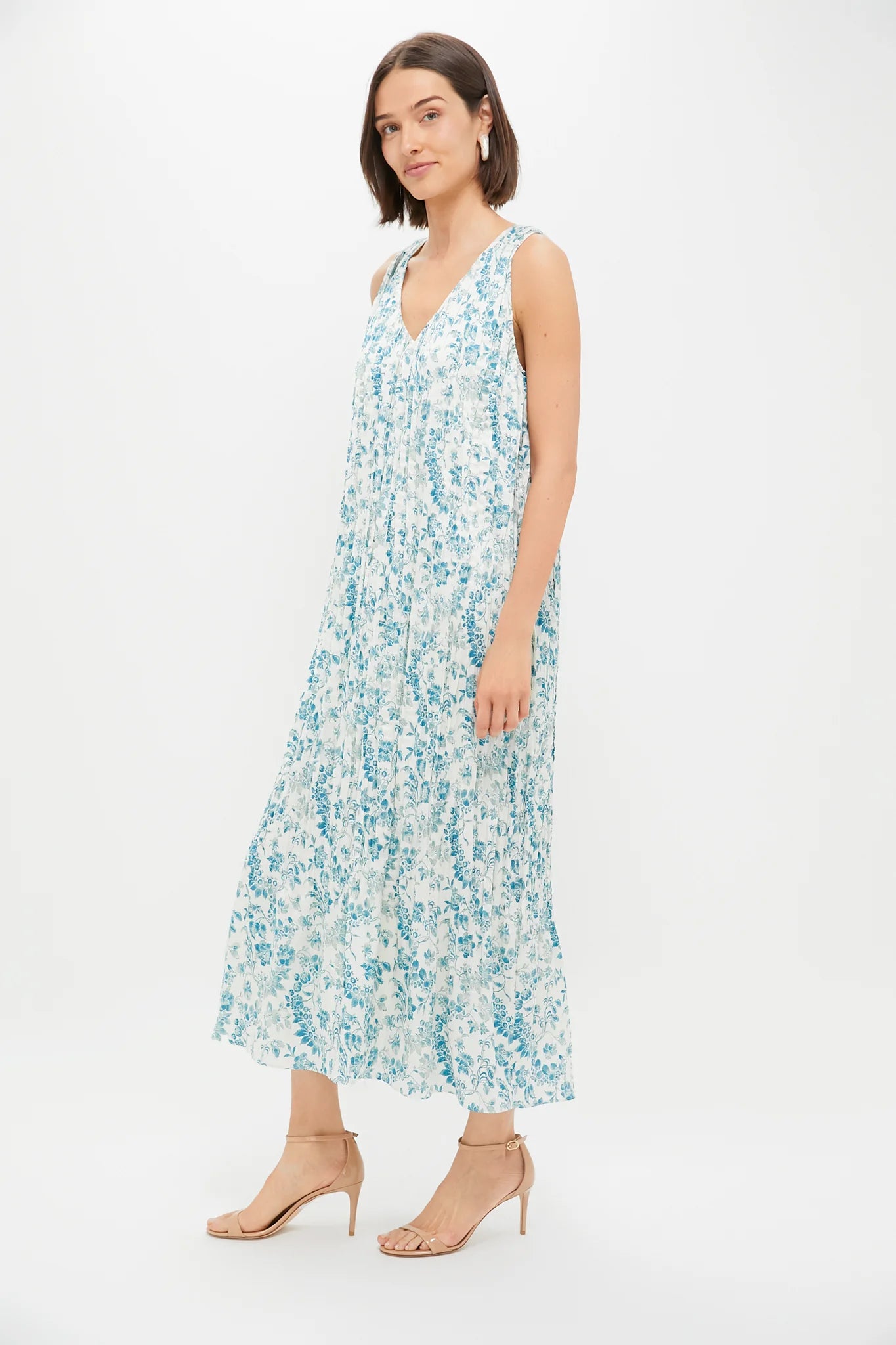 Jardin De Fleurs Plisse Crinkle Alina Dress