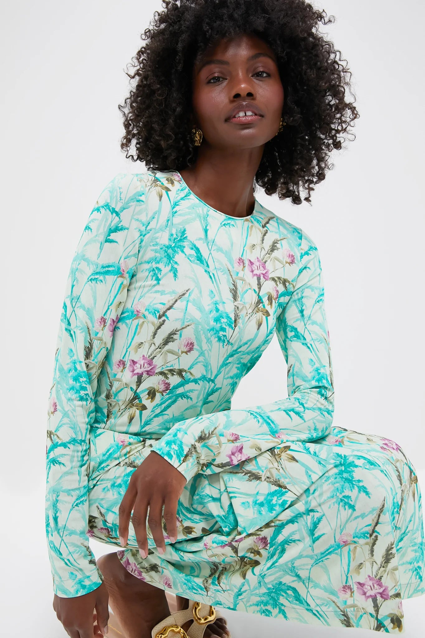 Heath Long Sleeve Swing Dress