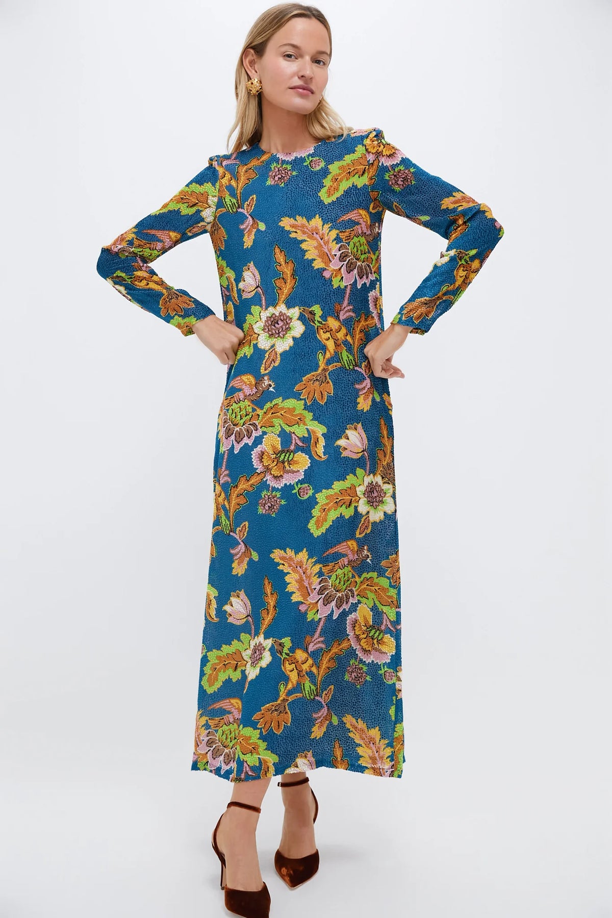 Lark Long Sleeve Swing Dress