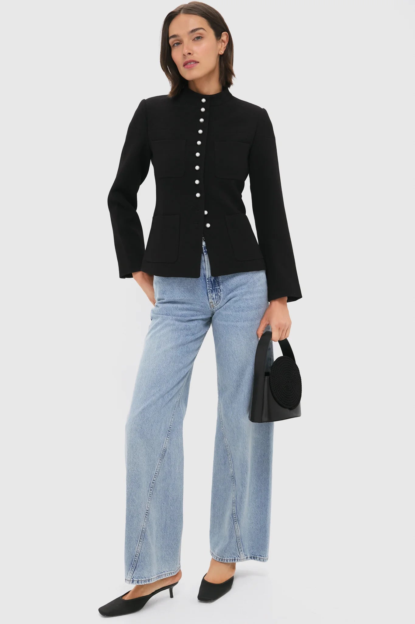 Black Suzette Sportswear Jacket