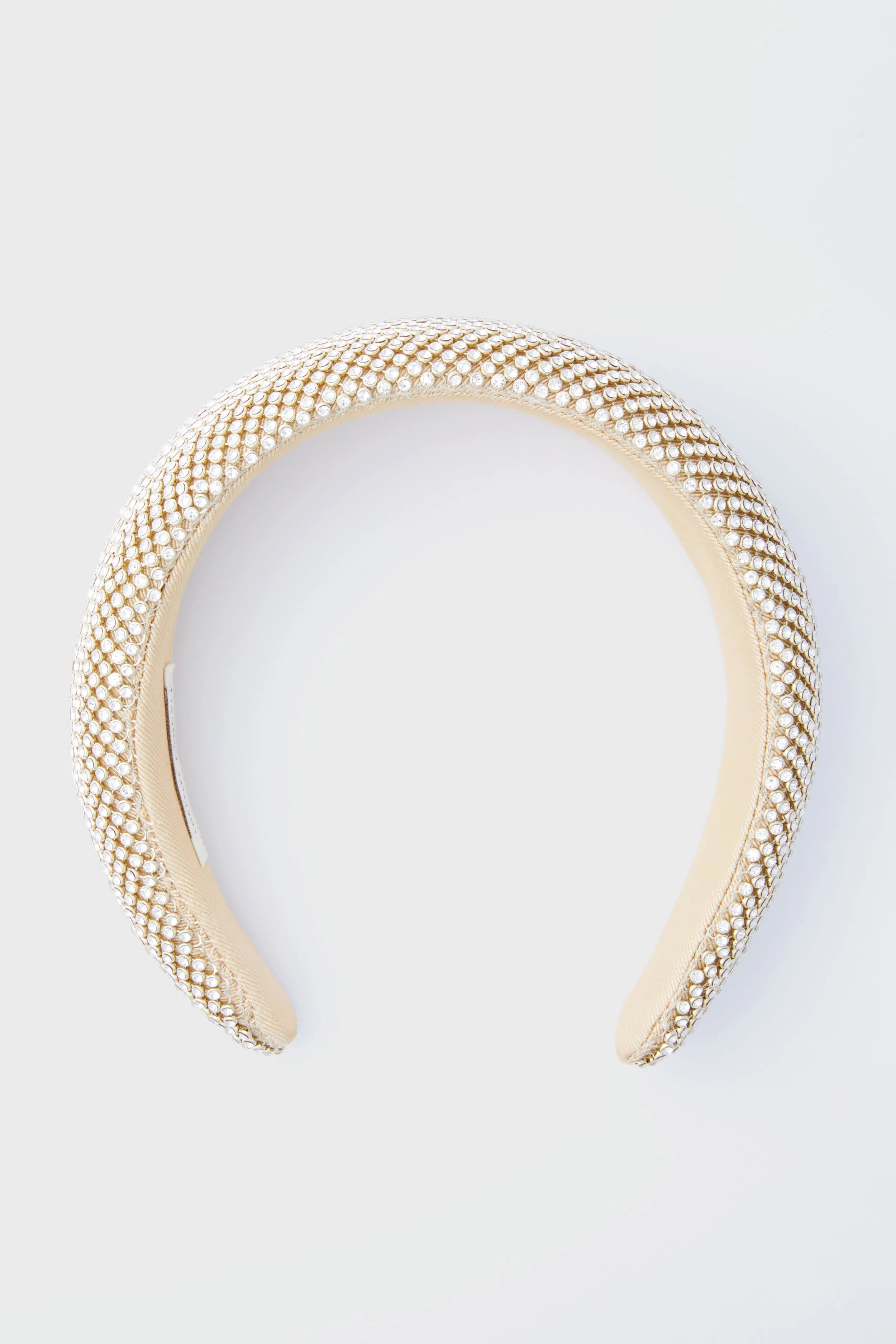 Gold Diamante Bellamy Puffy Headband