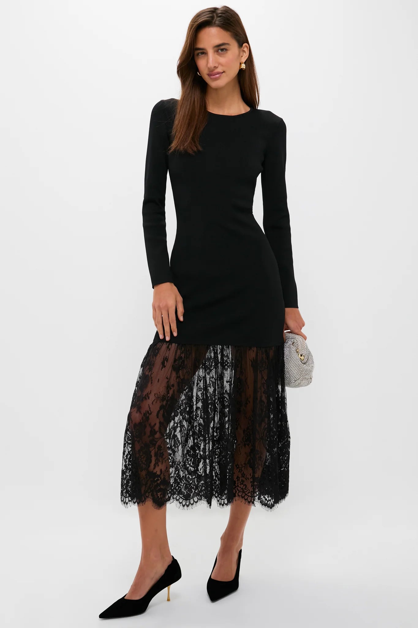 Black Knit Giavanna Maxi Dress