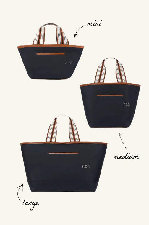 Mini Black Nylon Tote Bag