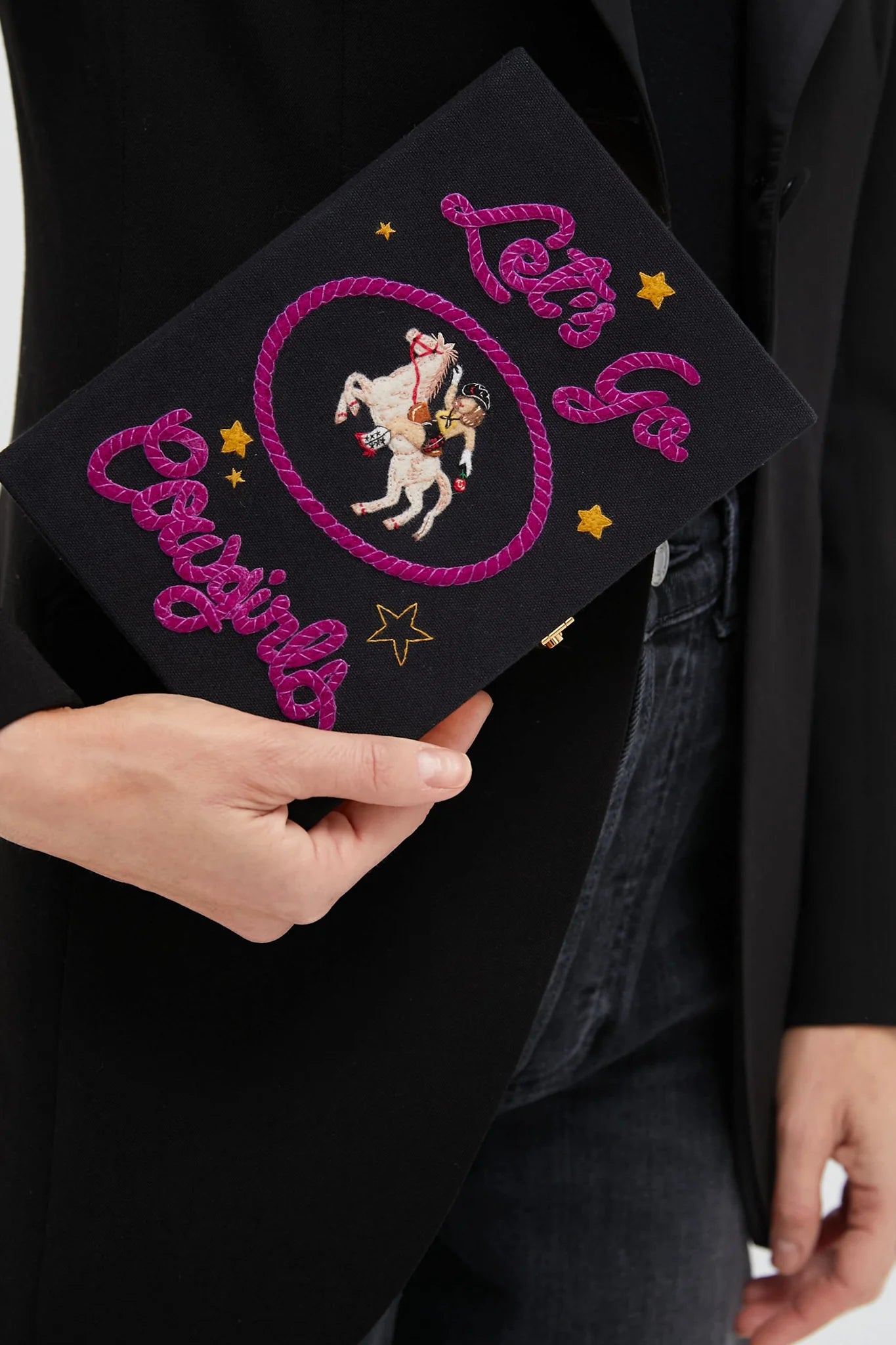 Let's Go Cowgirls Book Clutch