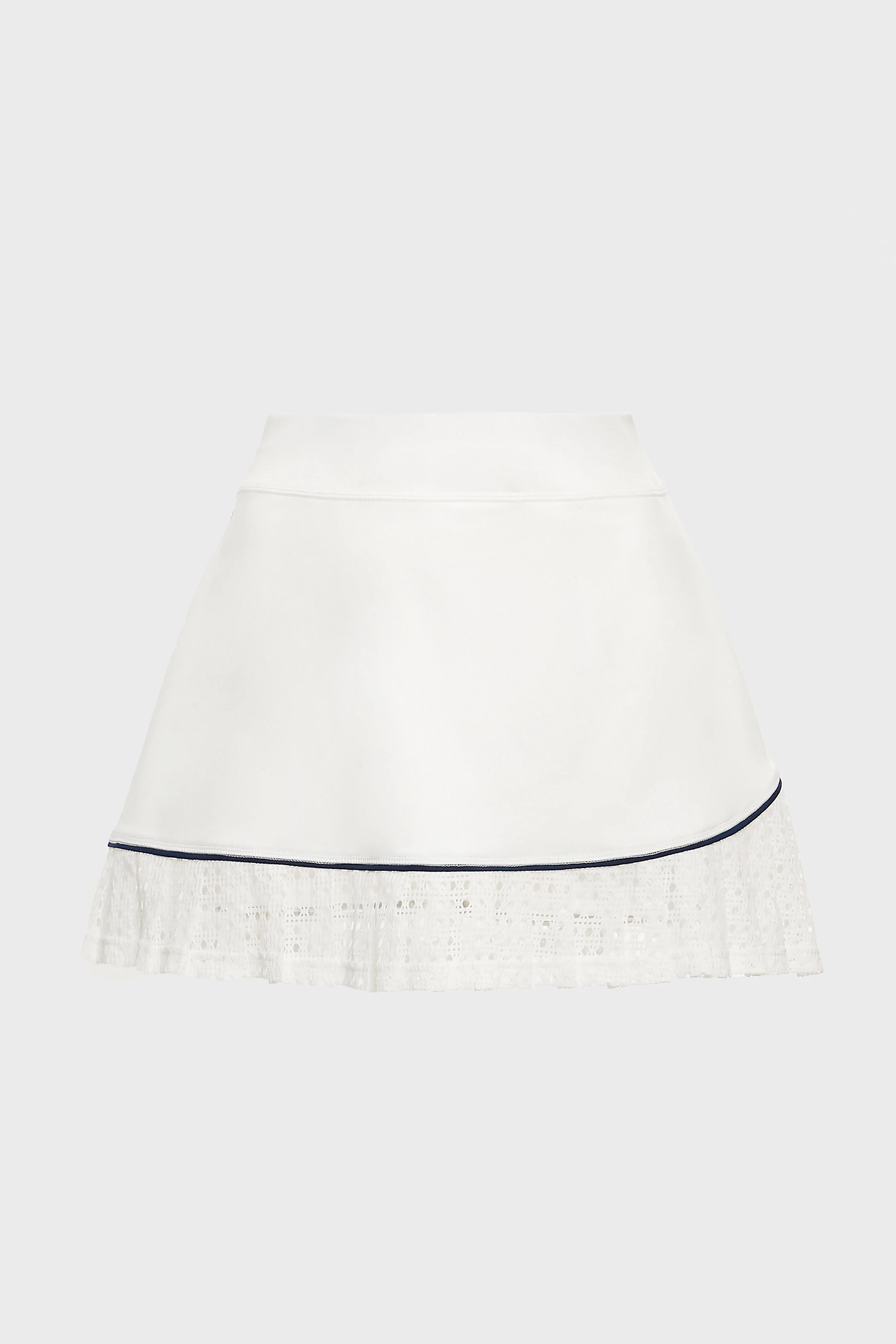 White Cane Ruffle 14 Inch Eleanor Tennis Skirt