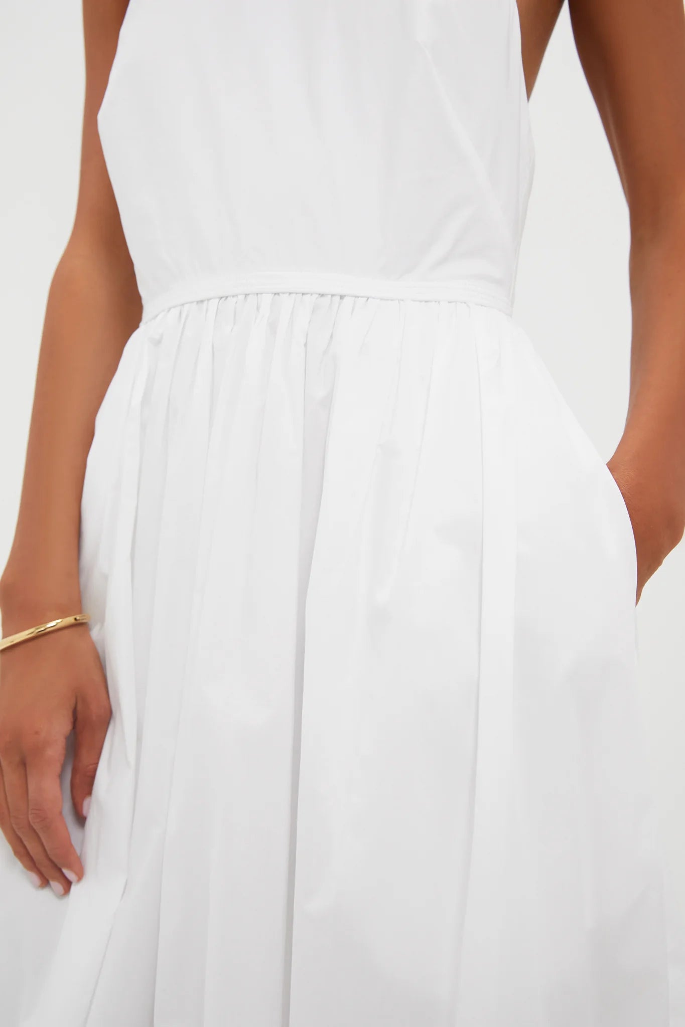 White Halter Marcie Dress