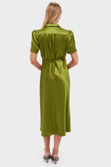 Woodbine Satin Bellamy Dress