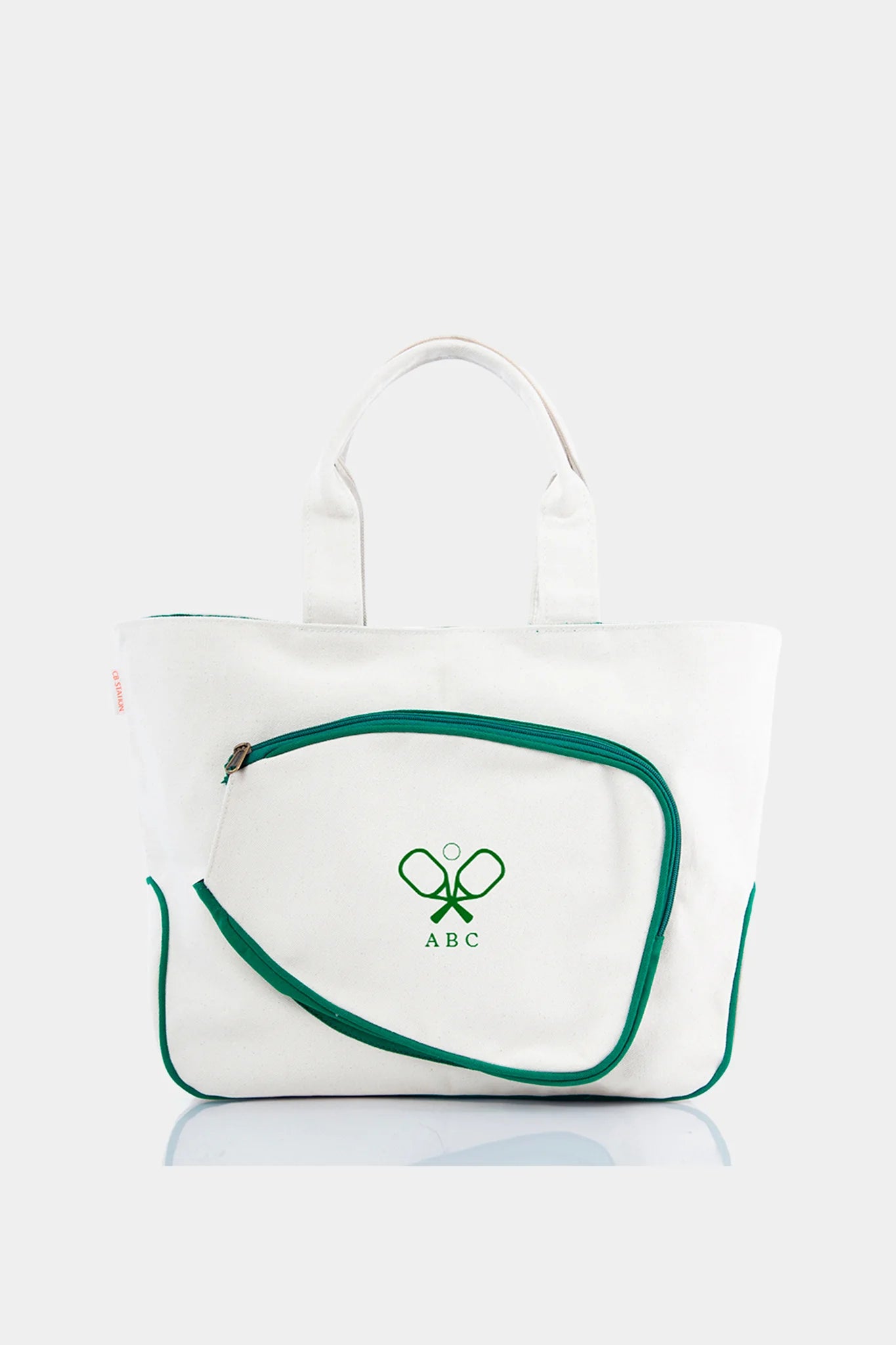 Green and White Pickleball Bag