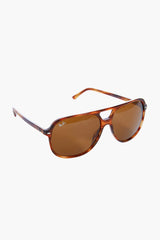 Havana Stripe Bill Sunglasses